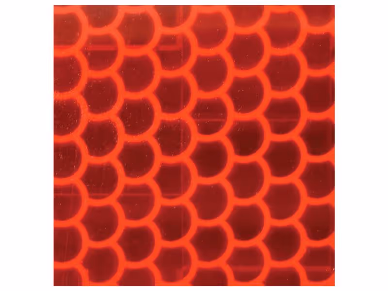 Rouge Bande adhésive réfléchissante, Largeur: 50mm x Longueur: 10m