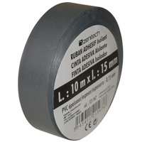 ROULEAU ADHESIF 15mm X 10M GRIS