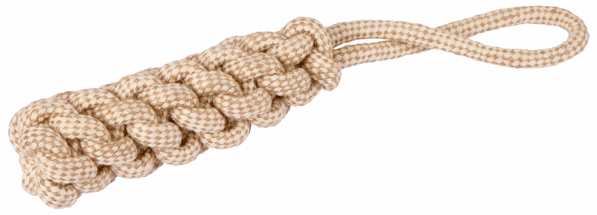 Rouleau avec corde jute/coton, beige, 32cm, Ø5cm