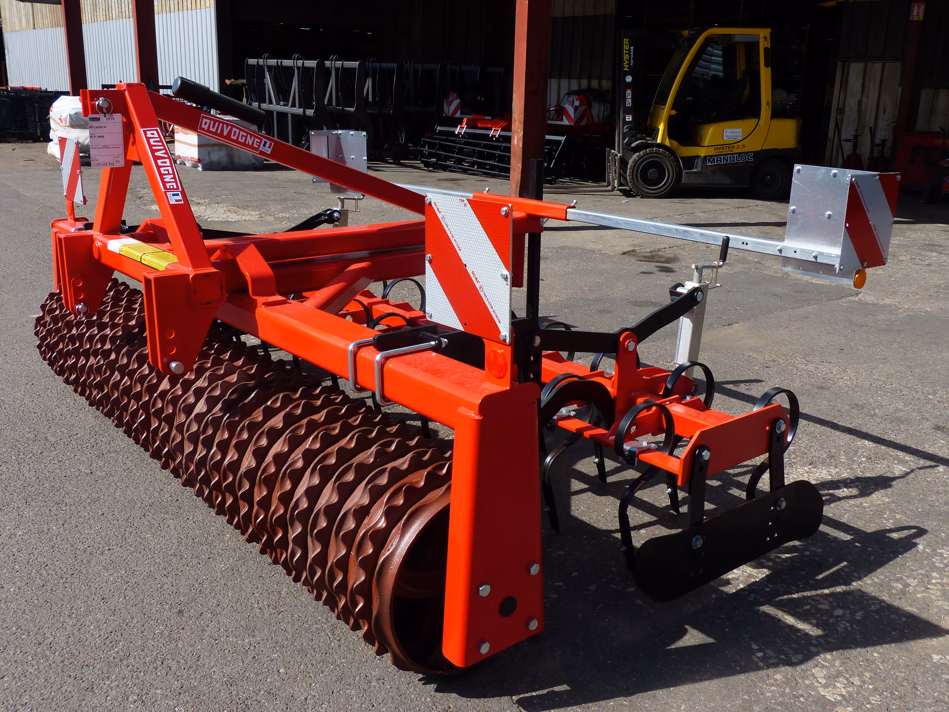 Rouleau porté poussé avec dents RLP 300 Quivogne