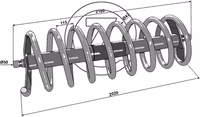 Rouleau spire 2100 Droit Adaptable