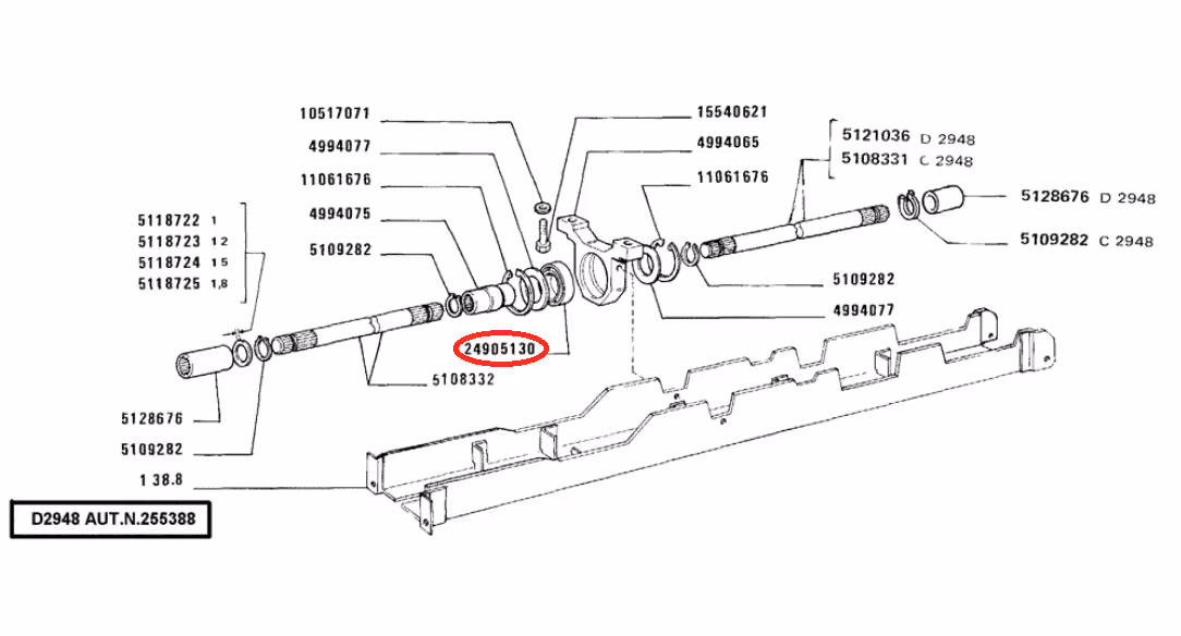 Roulement 45x75x16 mm - 84356152 | Fiat