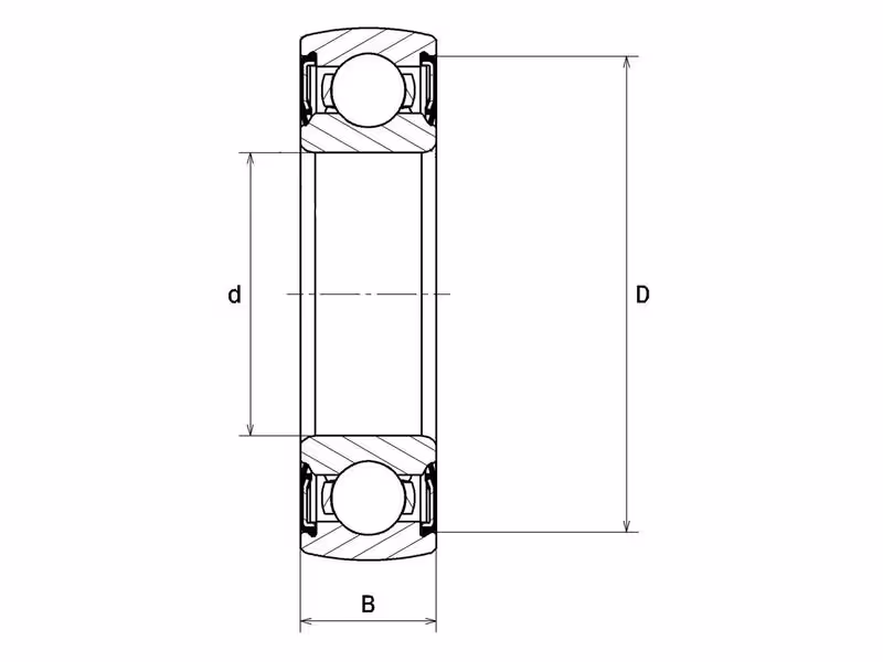 Roulement à billes radial scellé Sparex (17262072RS)