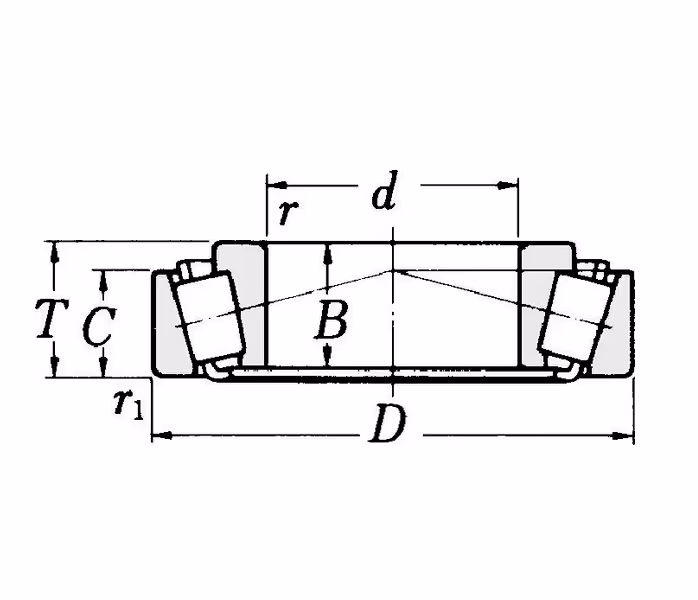 Roulement à rouleaux conique SKF 30307
