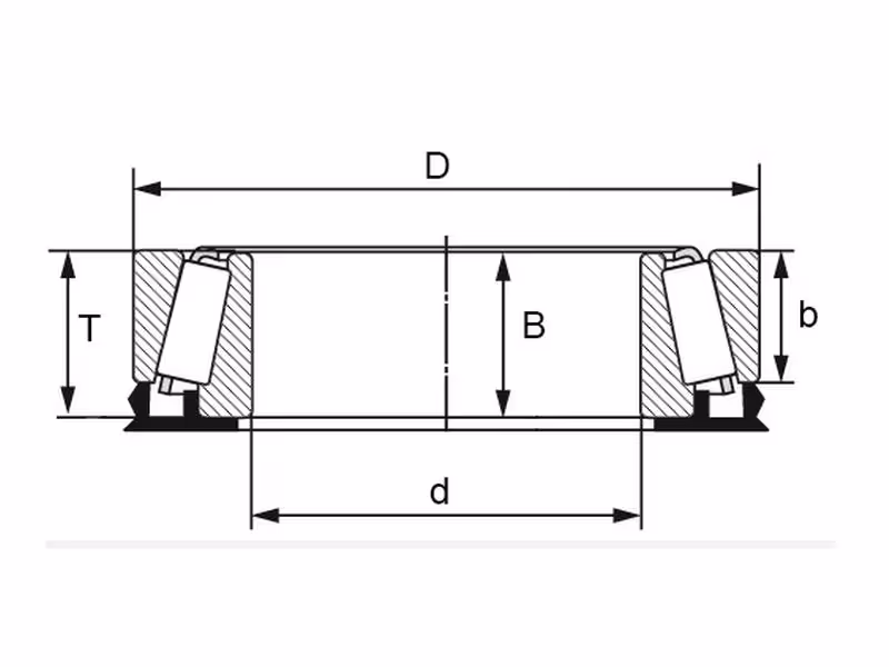 Roulement à Rouleaux Coniques Sparex (L44643/L44610)