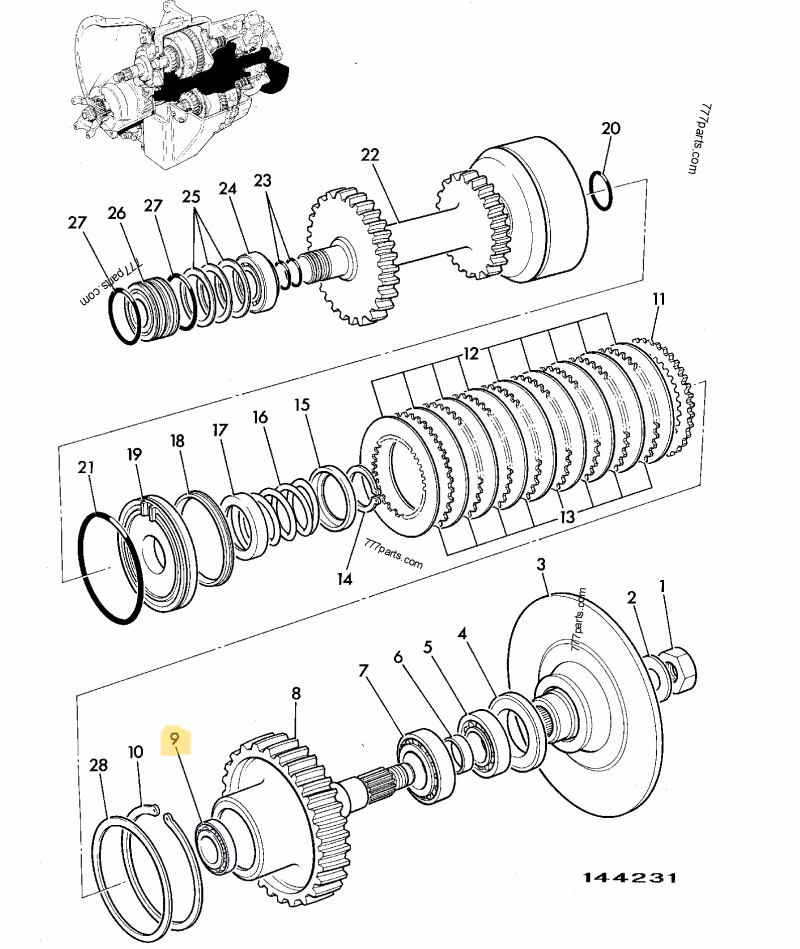 ROULEMENT JCB REF 907/10000