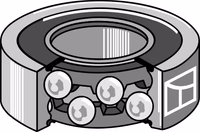 Roulement rainuré à billes 6305