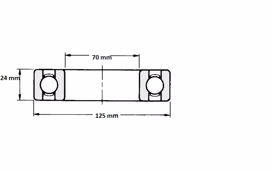 Roulement rigides à billes SKF 6214 C3