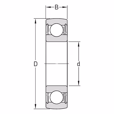 Roulement Y bague 50x90x20mm SKF 1726210-2RS