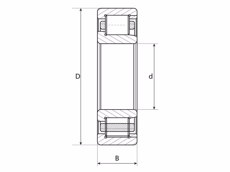 Roulements à rouleaux cylindriques NTN SNR (NUP206ET2XC3U)