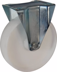 Roulette fixe pp blanc d.100 al rlx cu 125kgs