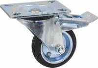 Roulette pivot.+frein chape zinguee bandage caoutch. d125 12