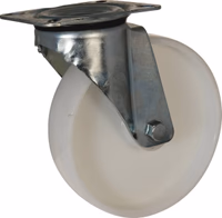 Roulette pivot. pp blanc d.100 al rlx cu 125kgs
