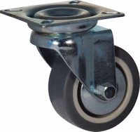 Roulette pivotante corps nylon d.80 al lisse 60kg