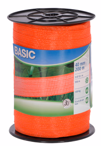 Ruban Basic Classe orange 40mm 200m 12x0,16 inox