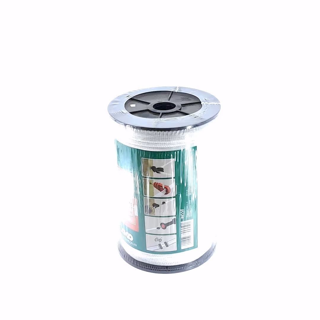 Ruban de clôture blanc 12.5 mm 200m EcoLine