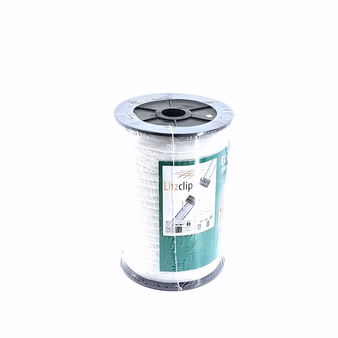 Ruban de clôture blanc 12.5 mm 200m EcoLine