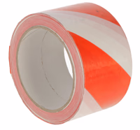 Ruban de signalisation rouge/blanc, 60mm, 66m