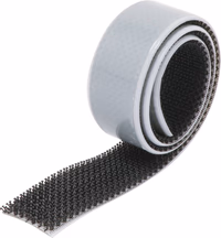 RUBAN DOUBLE FACE A CLIP REAJUSTABLE NOIR 25MMX0.5M