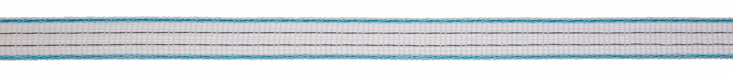 Ruban TopLine blanc/petrol, 200m, 20mm
