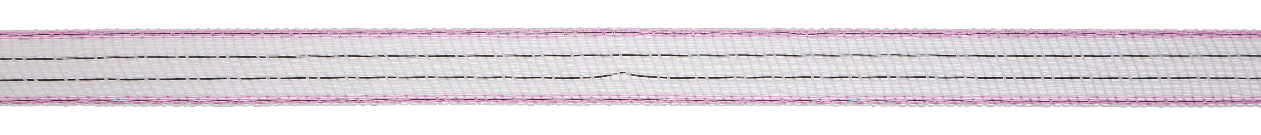 Ruban TopLine blanc/rose, 200m, 20mm