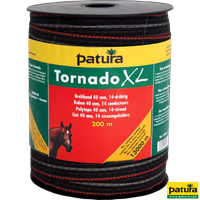 Ruban TORNADO XL 40 mm, marron, 3 cuivre d= 0,30, 11 inox d= 0,16, rlx de 200 m