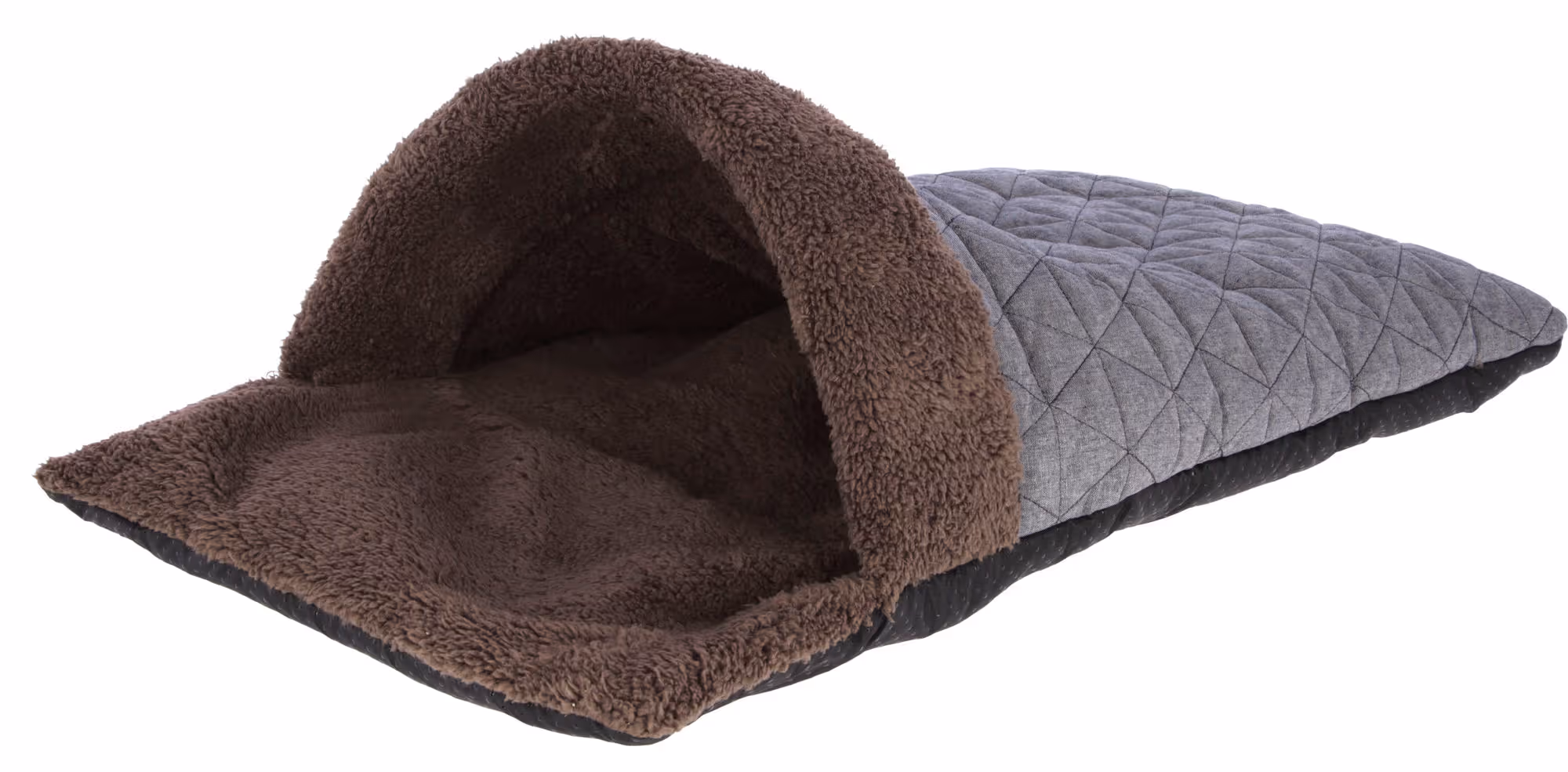 Sac de couchage Thea marron/bleu, 40X70X12cm