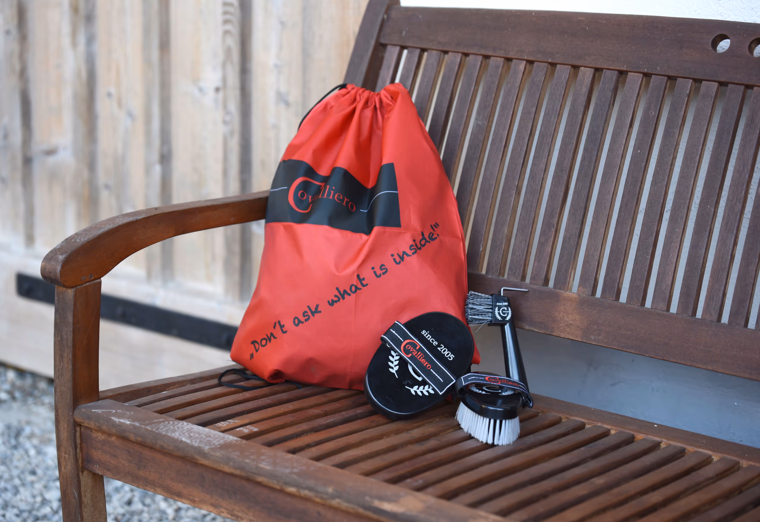 Sac de pansage Covalliero rouge/noir