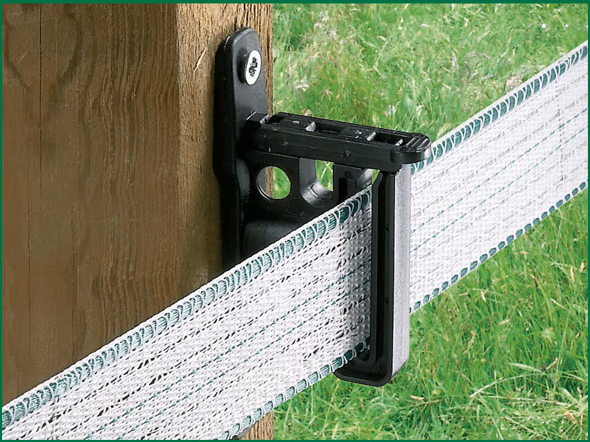 Isolateur clip Easy Tape à visser pour piquet bois