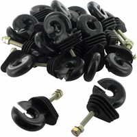 Sachet de 25 isolateurs annulaire pour piquet en fer 