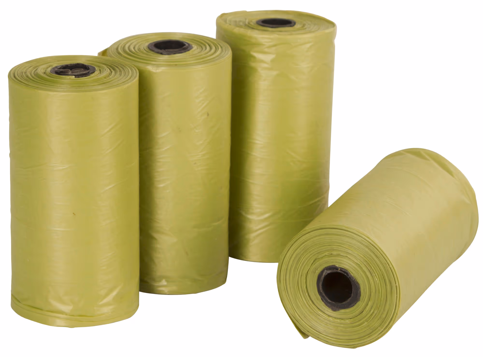 Sachets à déjections canines vert, biodégradable 4 rouleaux