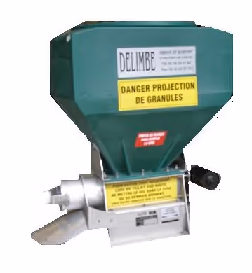 Saleuse électrique de fourrage Delimbe T11 70L avec boitier de commande double réglage