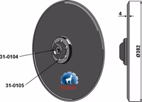 Salford | Disque de semoir Ø382x4 - compl.