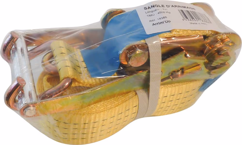 Sangle Arrim'up avec cliquet et crochet bord de rive 50mm 14m 4t Origine