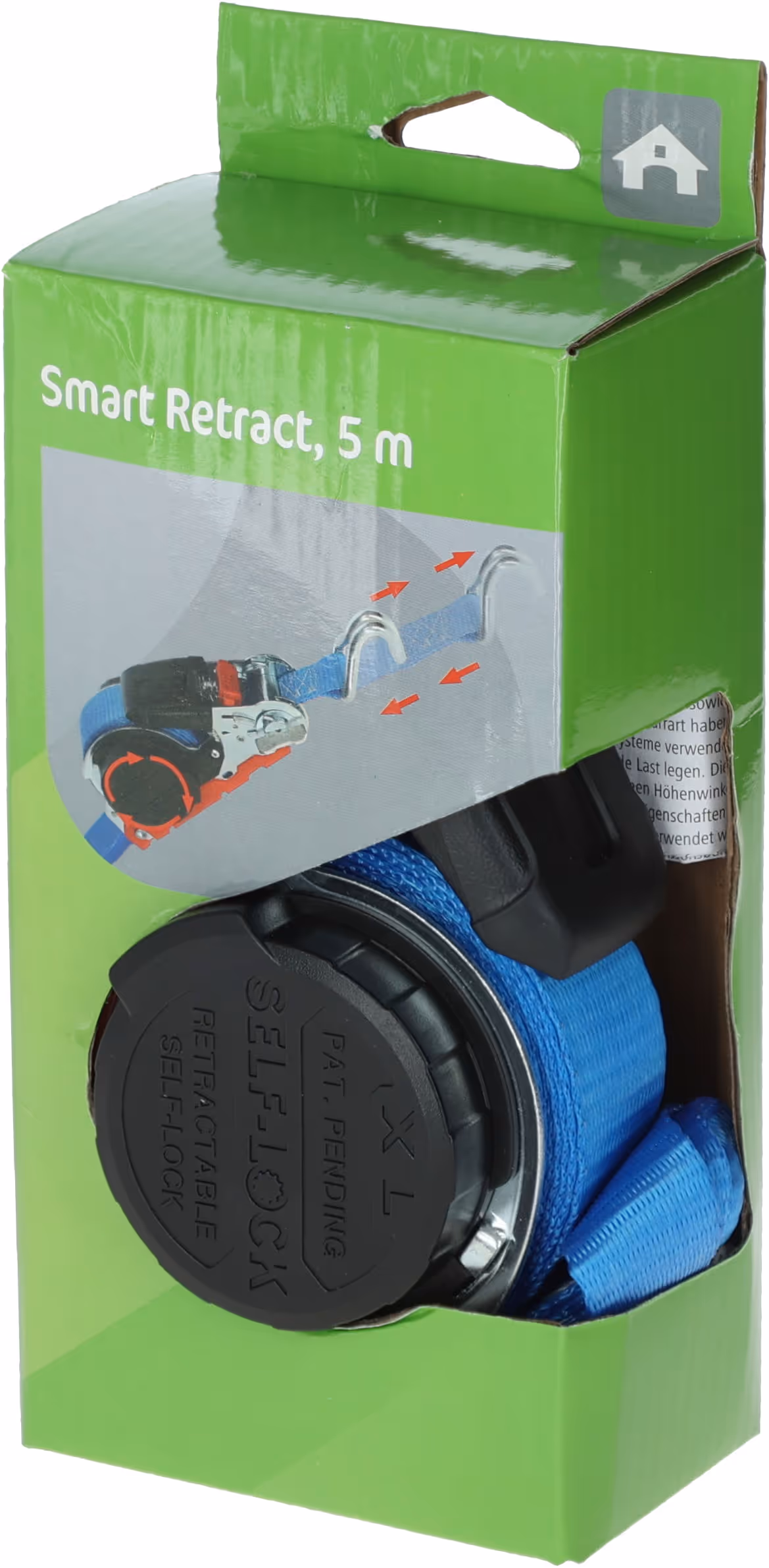 Sangle arr. auto SmartRetract 25mm/5m,350/700kg cro.pointu