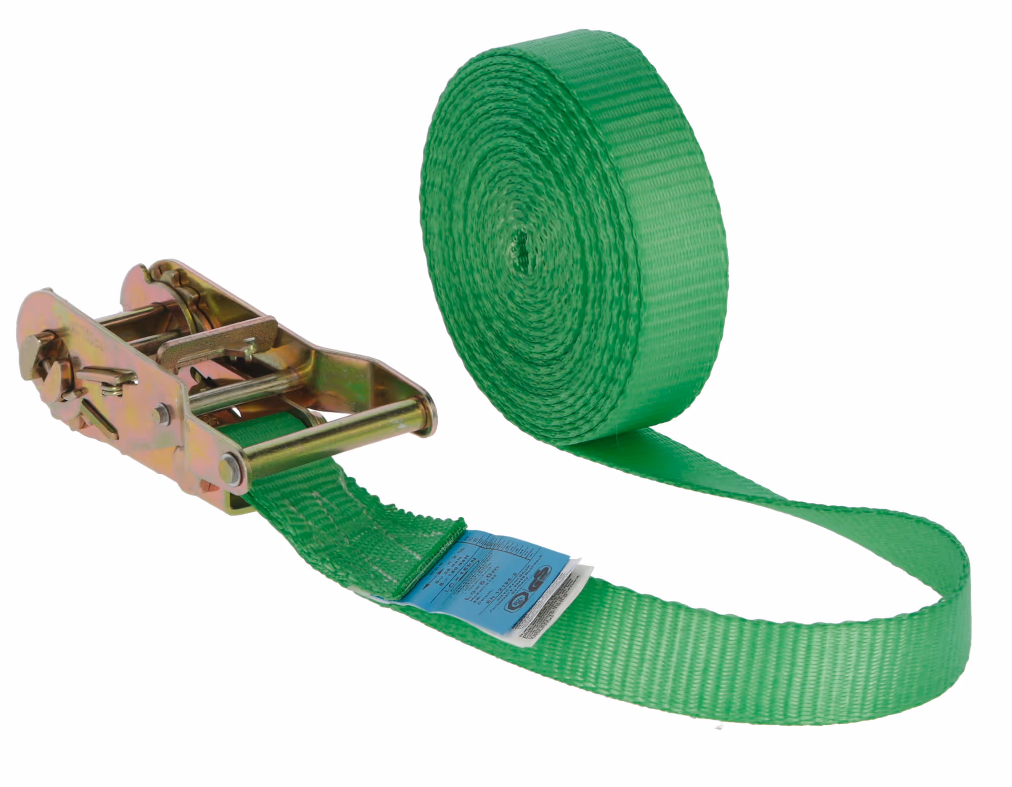 Sangle d'arrimage 25mmX5m, verte