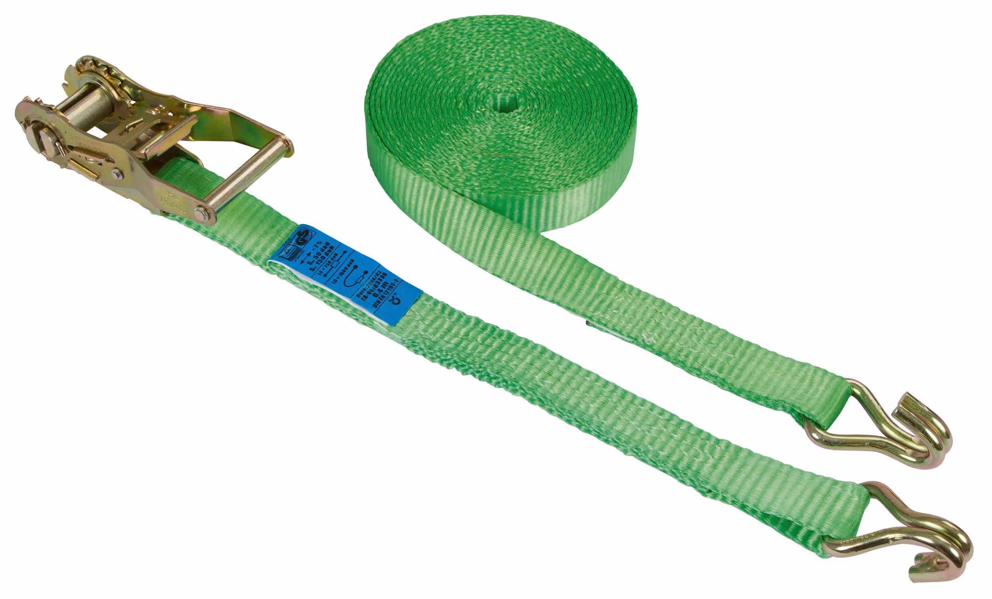 Sangle d'arrimage 6mx25mm, vert