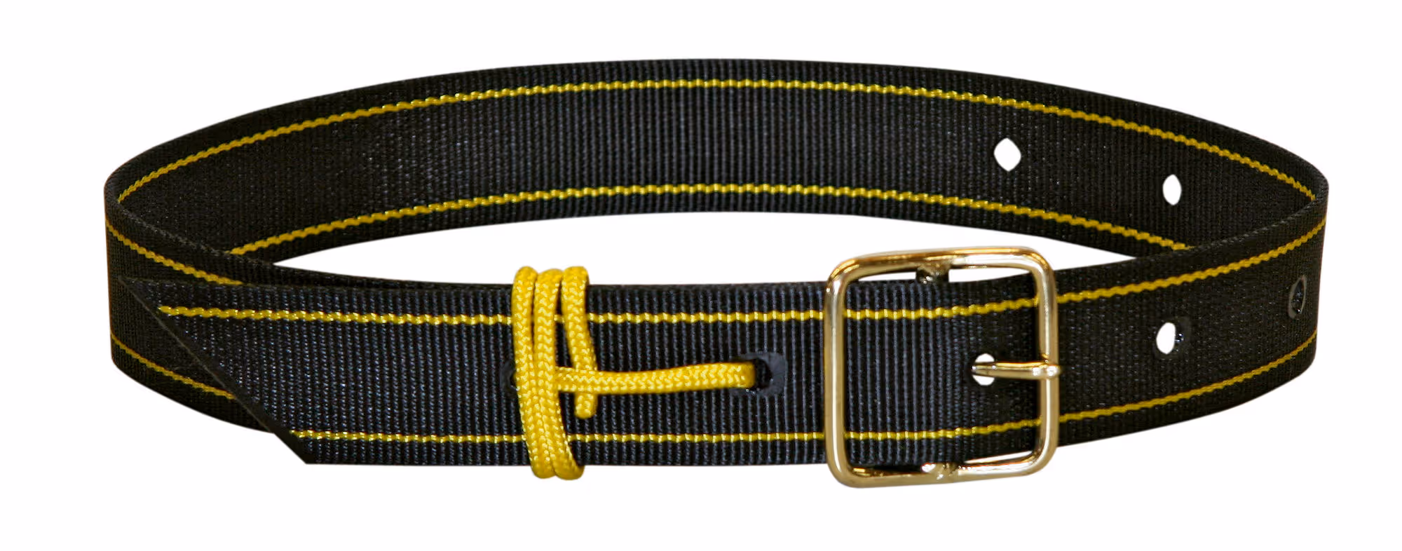 sangle pour cloche 1oeillet 40x550mm, noir/jaune