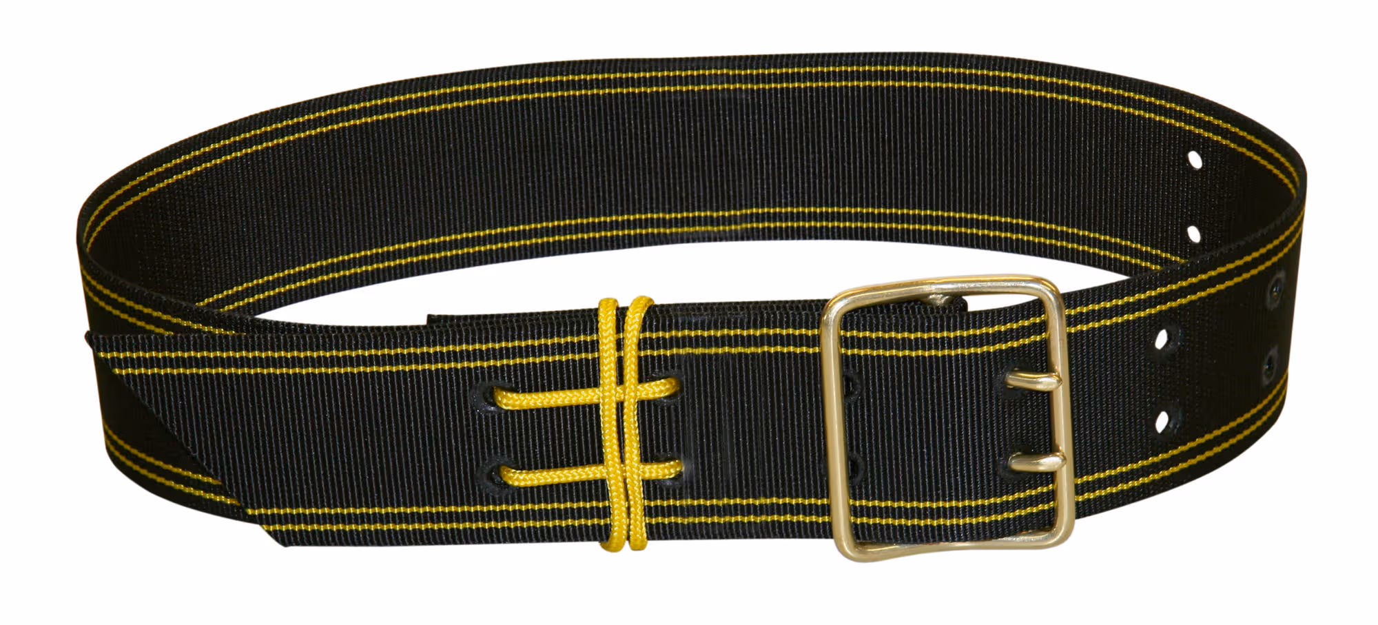 sangle pour cloche 2 oeillets 50x1200mm, noir/jaune