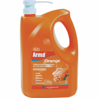 Savon orange salissures fortes bidon avec poussoir 4l arma