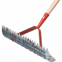 Scarificateur a gazon 370 mm avec manche bois 140cm