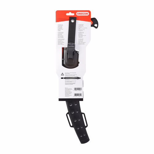 Scie à main Oregon 13" avec lame en acier japonaise incurvée premium à haute teneur en carbone de première qualité, outil de coupe/élagage/foresterie résistant à la rouille, lame incurvée avec gaine de sécurité Scabbard (600136)