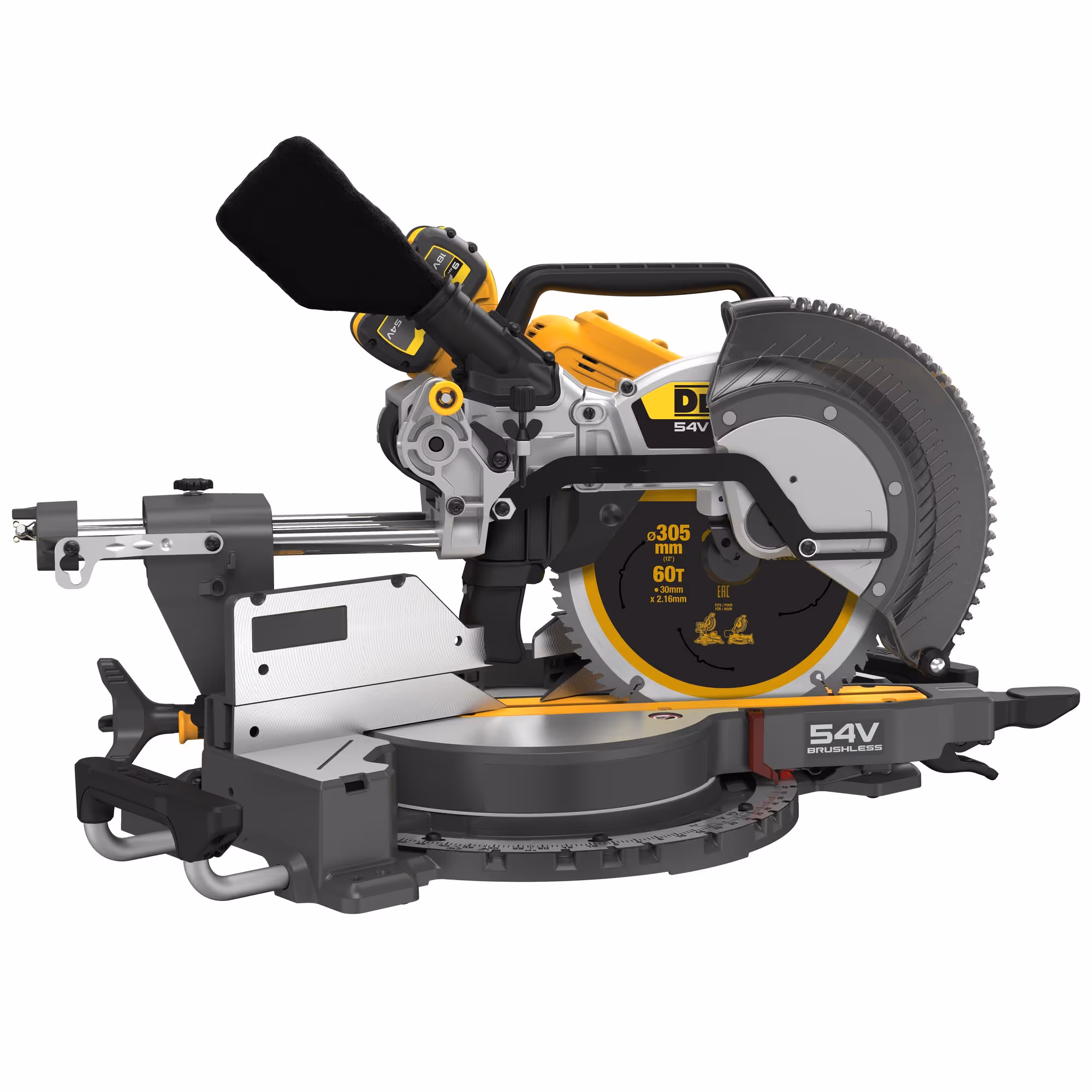 Scie à onglets XR FLEXVOLT 54V 3Ah Li-Ion Brushless 305 mm avec batterie