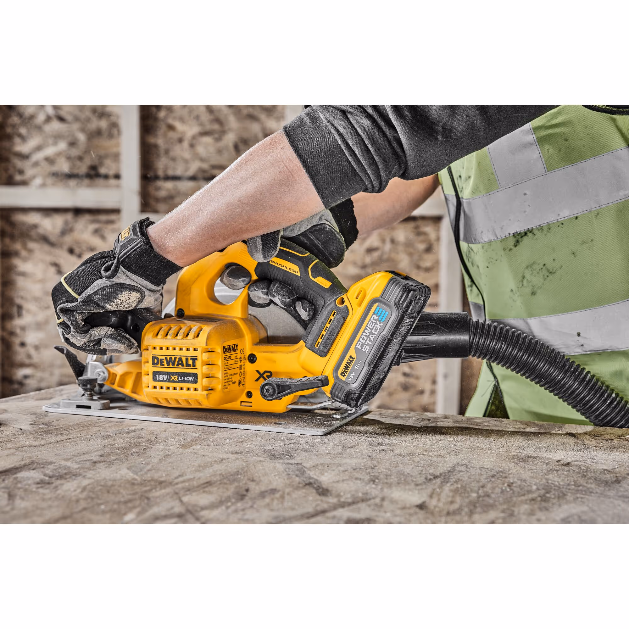 Scie circulaire XR 18V 5Ah Li-Ion Brushless 184 mm - POWERSTACK avec batteries