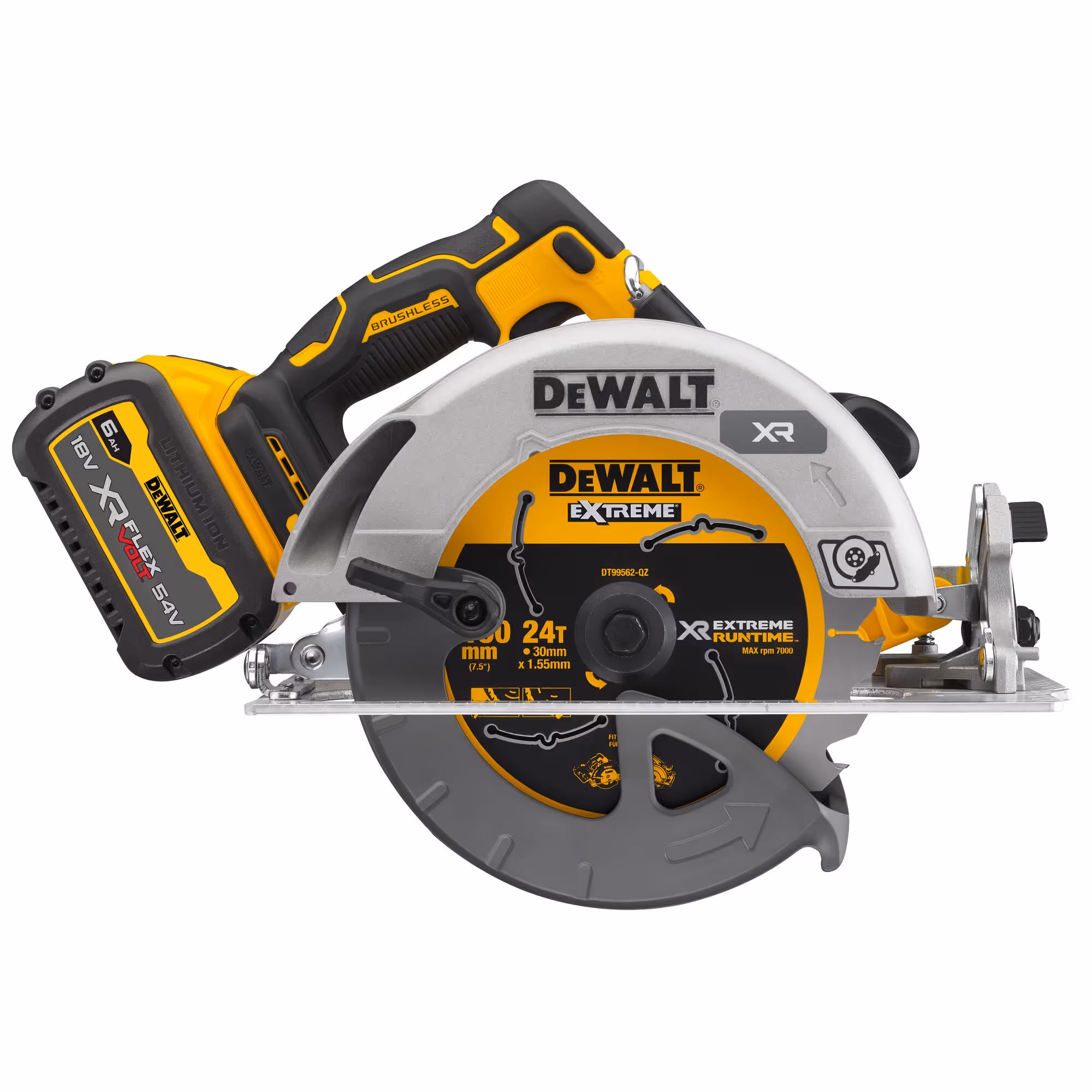 Scie circulaire XR 18V ADVANTAGE 6Ah Li-Ion Brushless 190 mm avec batterie