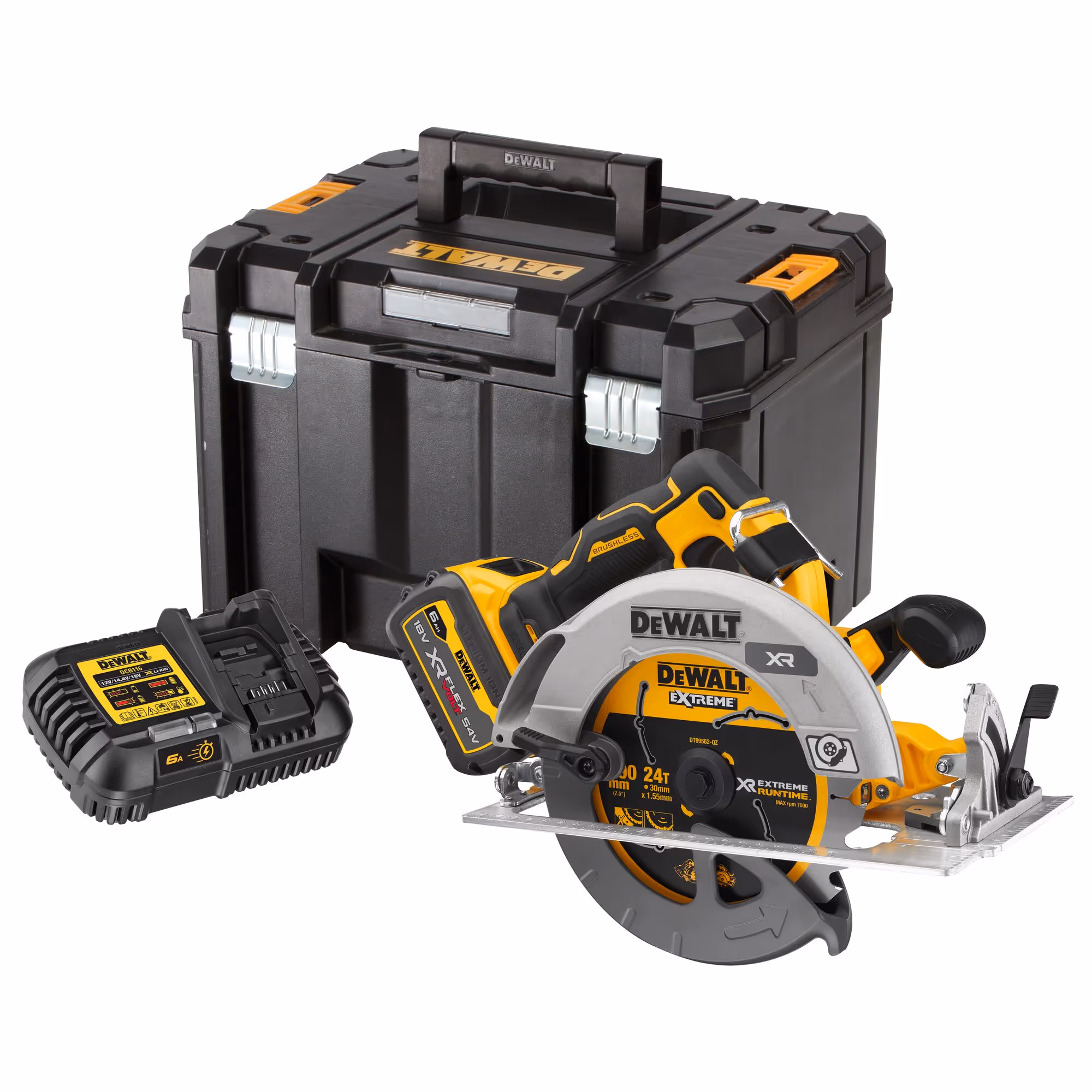 Scie circulaire XR 18V ADVANTAGE 6Ah Li-Ion Brushless 190 mm avec batterie