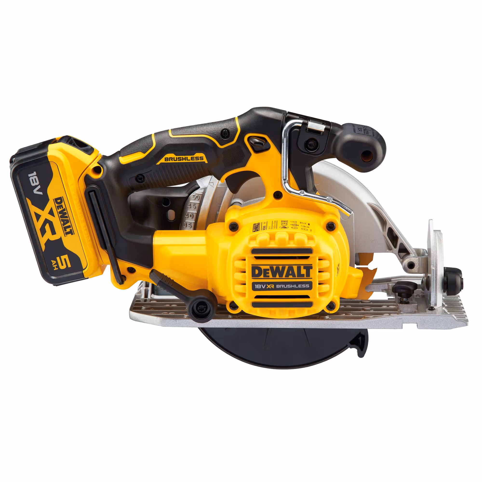 Scie circulaire XR 18V 5Ah Li-Ion Brushless 165 mm avec batteries