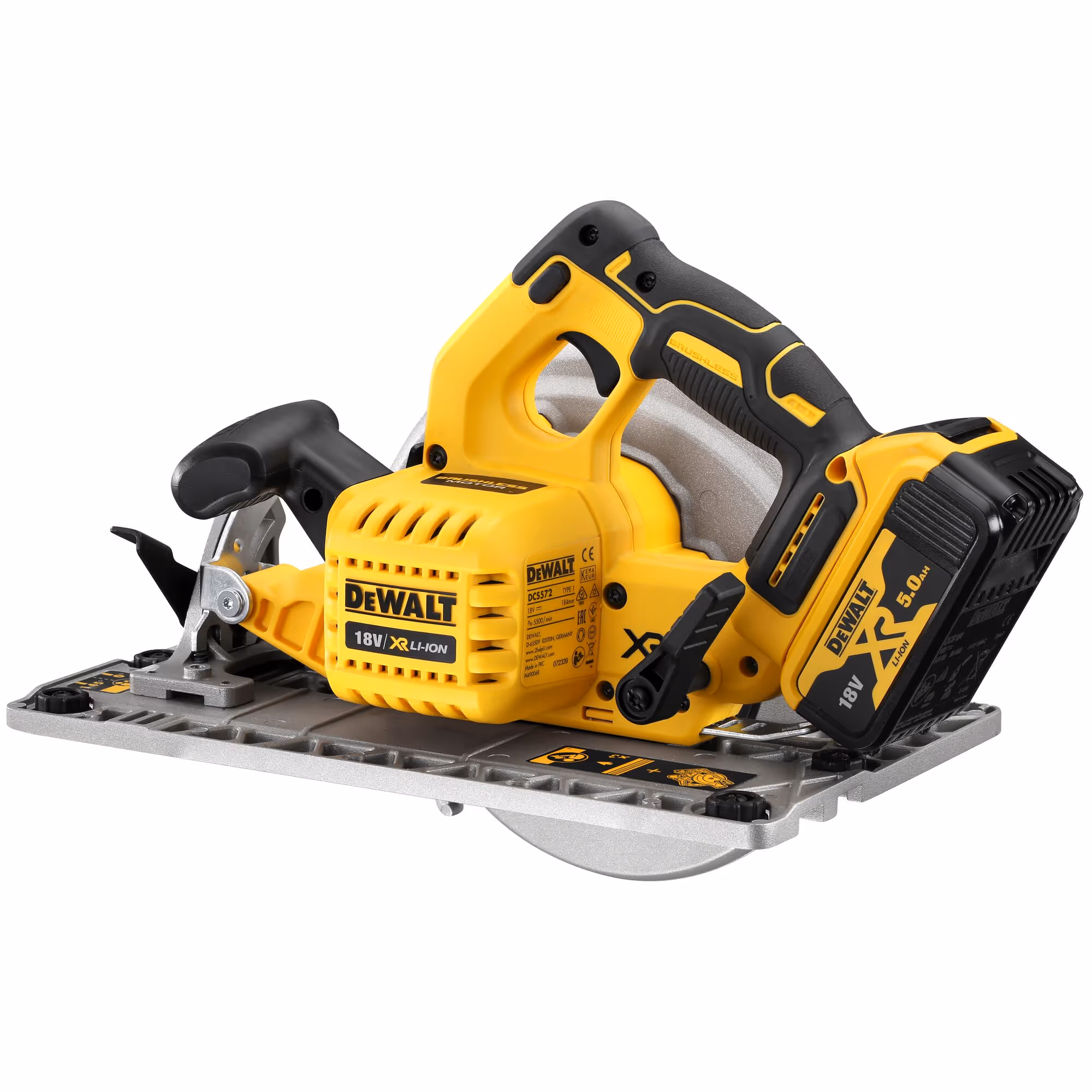 Scie circulaire XR 18V 5Ah Li-Ion Brushless 184 mm - avec batteries