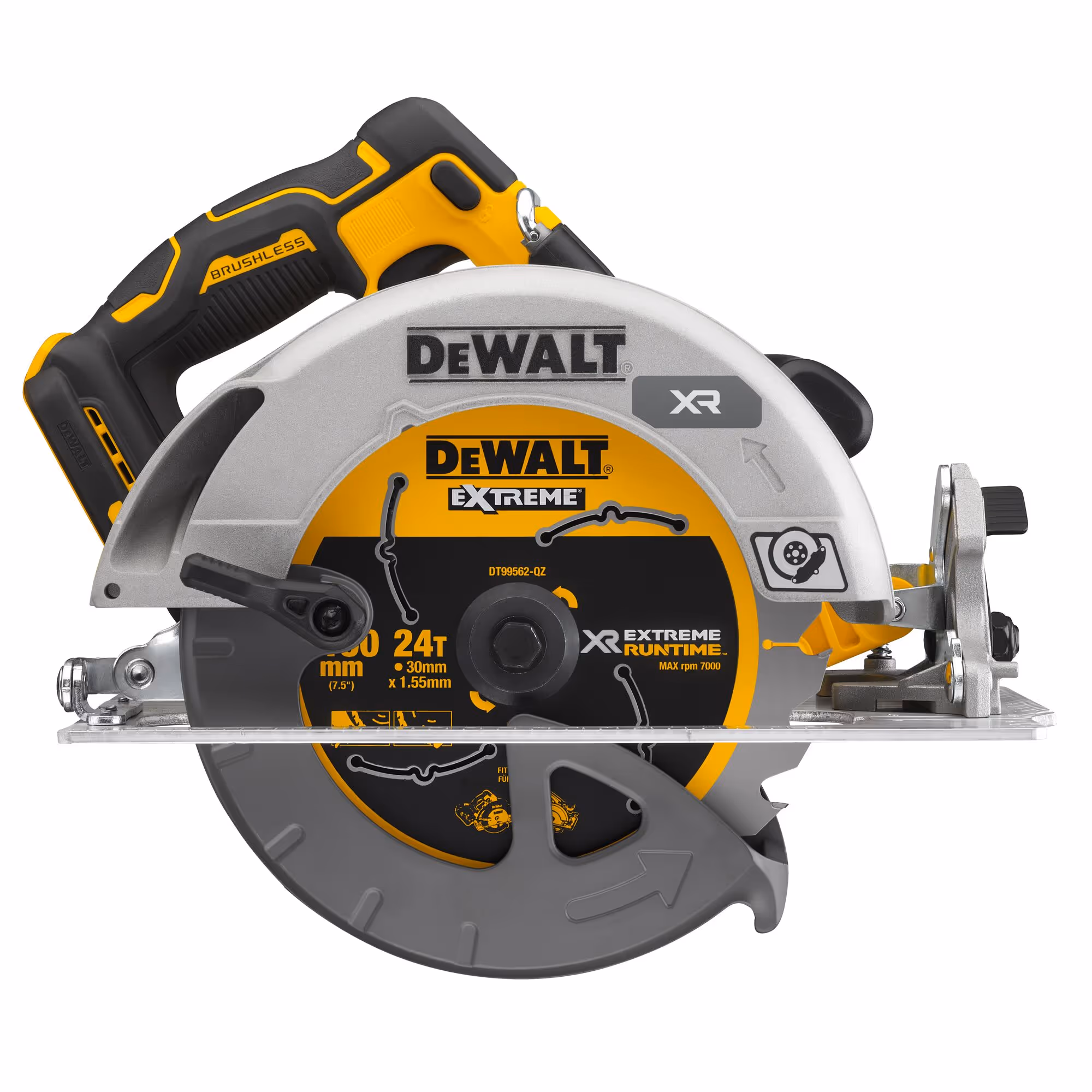 Scie circulaire XR 18V ADVANTAGE Brushless 190 mm Sans batterie ni chargeur
