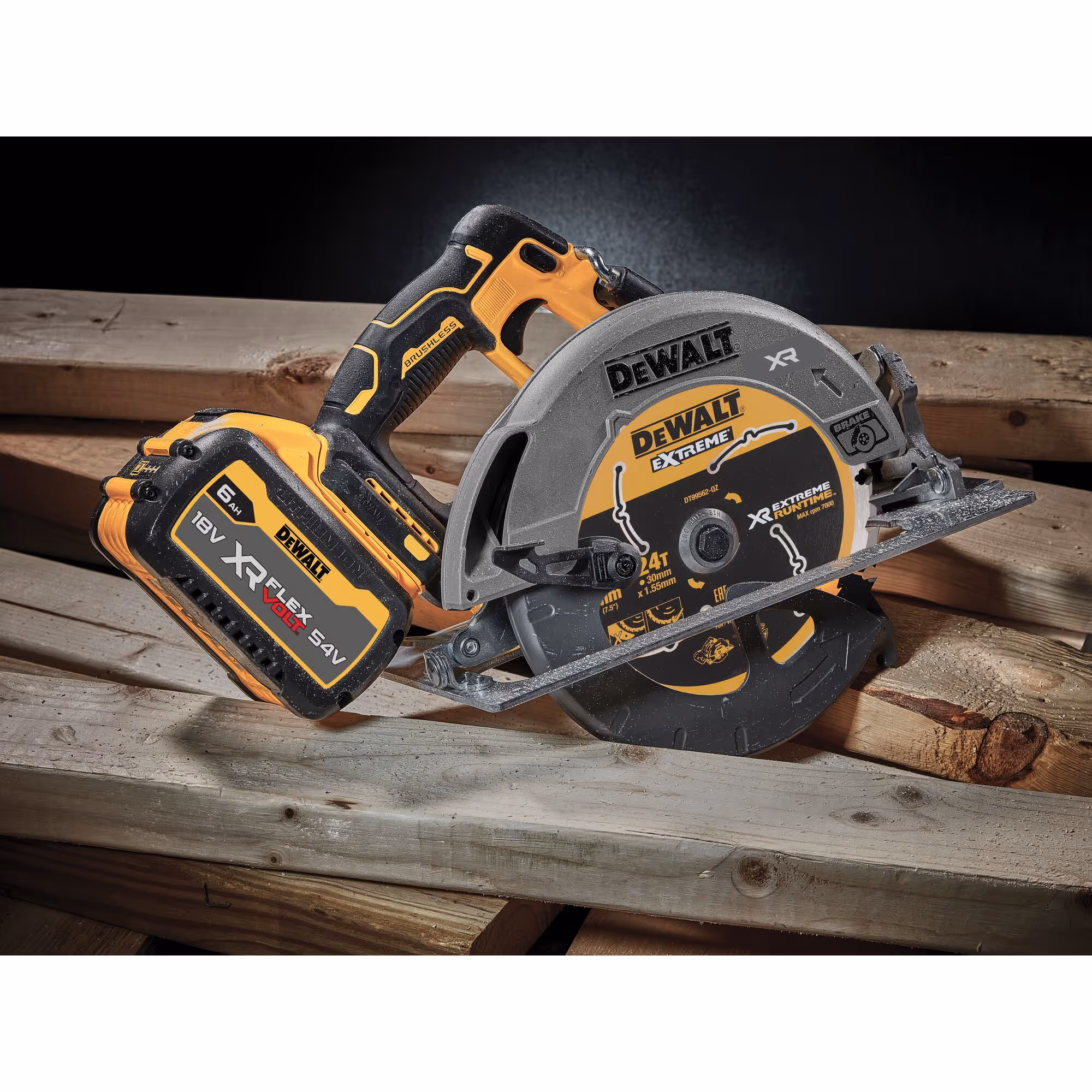 Scie circulaire XR 18V ADVANTAGE Brushless 190 mm Sans batterie ni chargeur